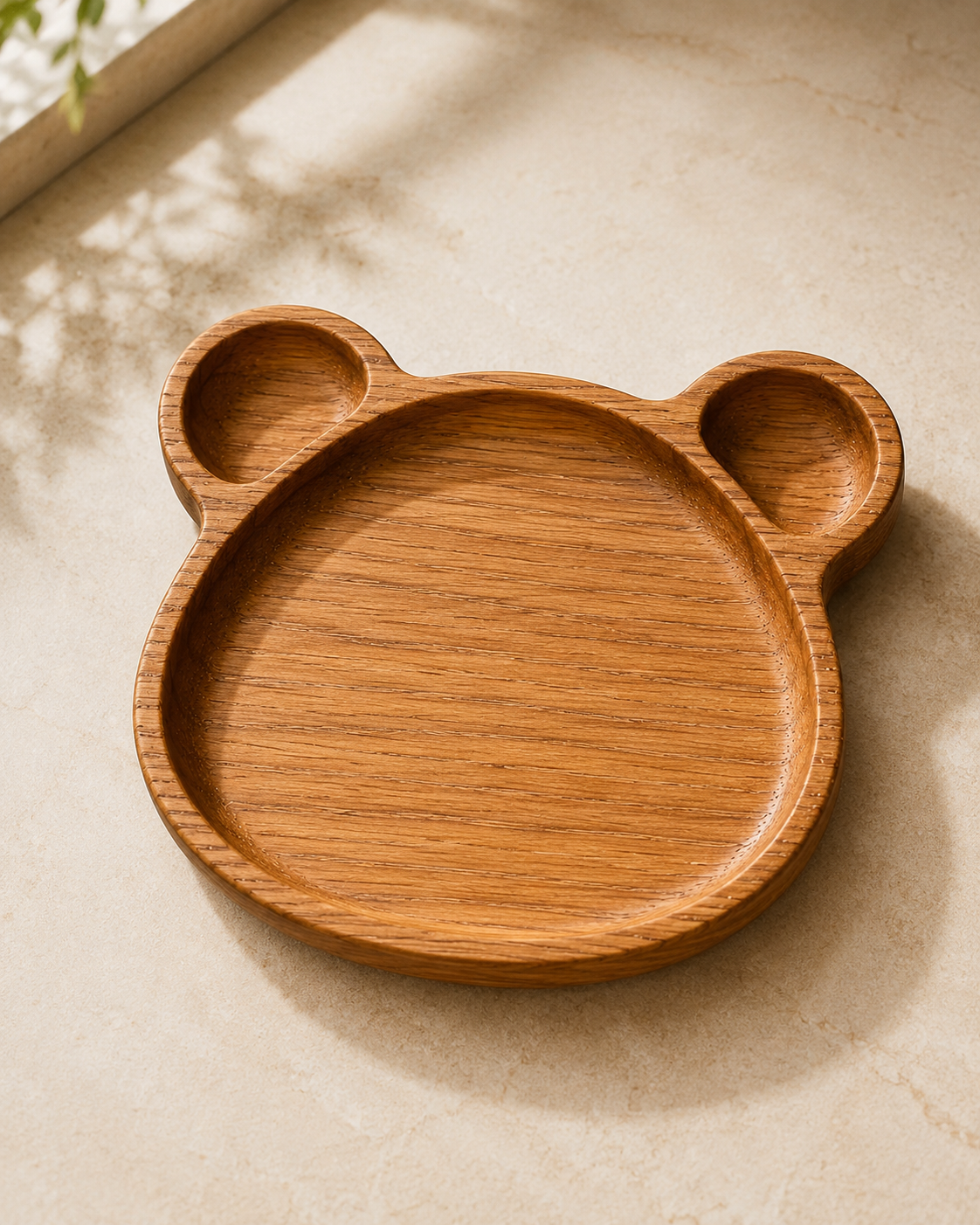 Bear Wooden Plate — handcrafted wooden kitchenware