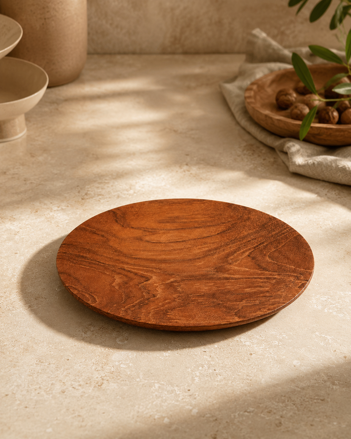 Classic Plate — handcrafted wooden kitchenware