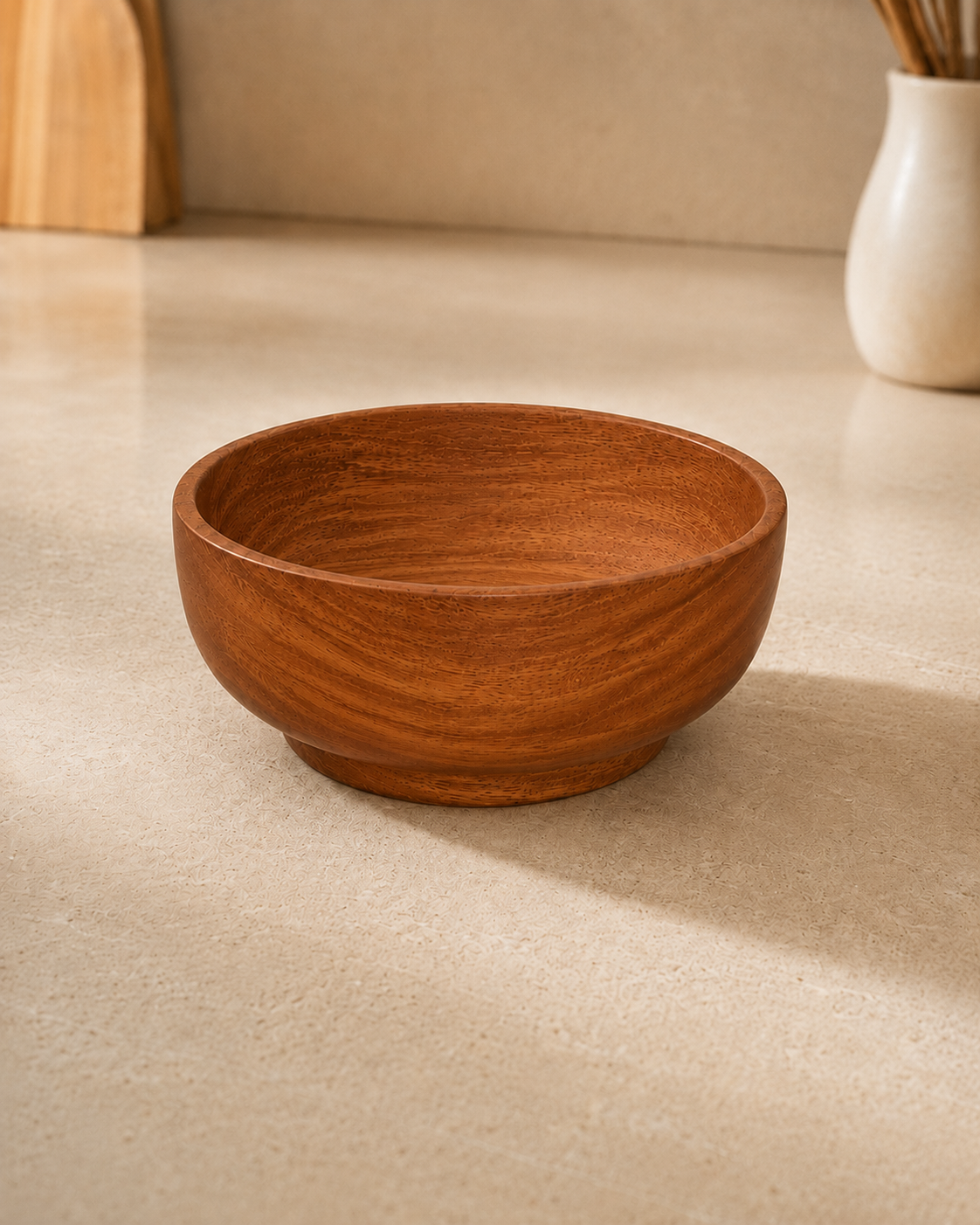 Classic Wooden Bowl — handcrafted wooden kitchenware