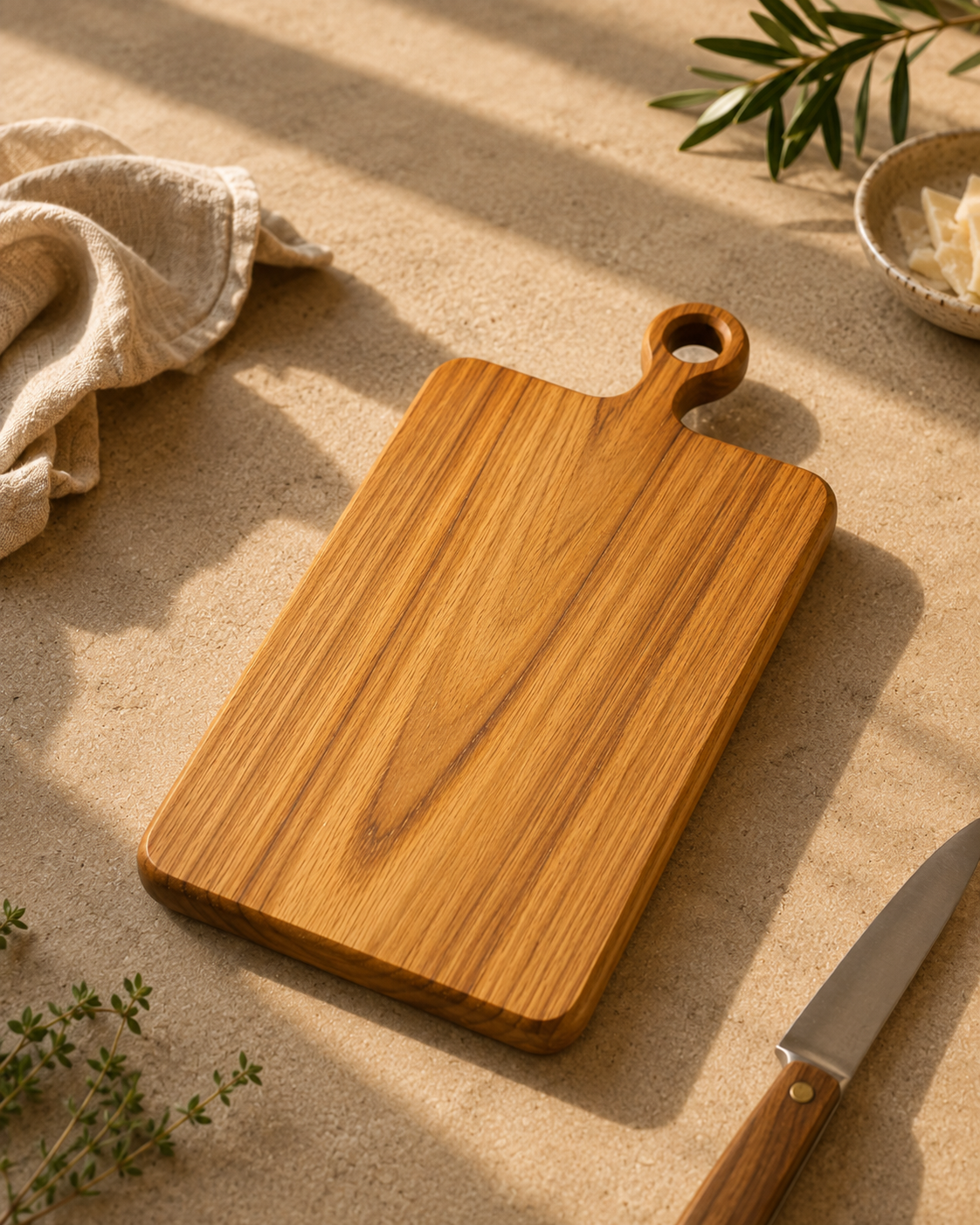 Halo Handle Cutting Board — handcrafted wooden kitchenware