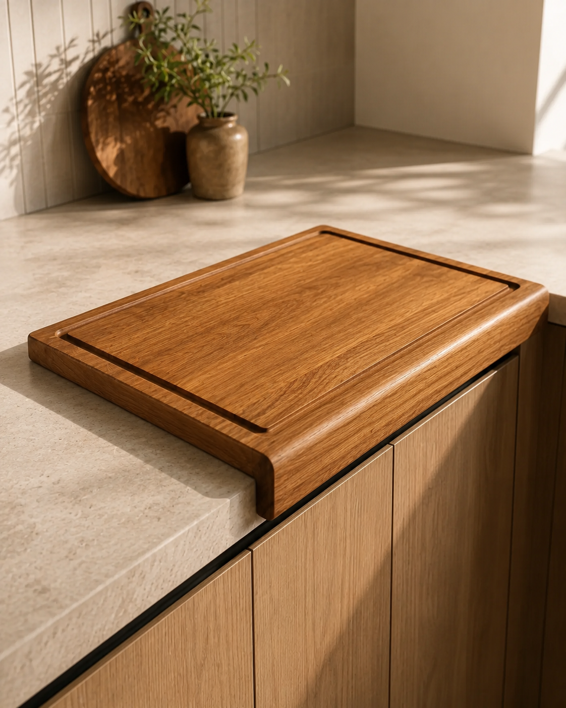 Overhang Cutting Board — handcrafted wooden kitchenware