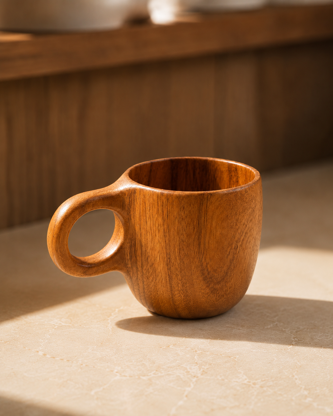 Wooden Cup Slim — handcrafted wooden kitchenware